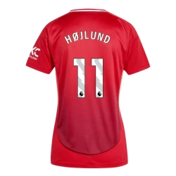 Dame Manchester United Hojlund #11 Fotballdrakter 2024-25 Hjemmedrakt