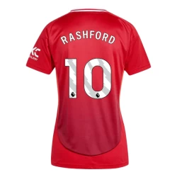 Dame Manchester United Marcus Rashford #10 Fotballdrakter 2024-25 Hjemmedrakt