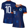 Dame Memphis Depay #10 Nederland Fotballdrakter EM 2024 Bortedrakt