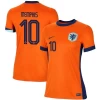 Dame Memphis Depay #10 Nederland Fotballdrakter EM 2024 Hjemmedrakt