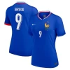 Dame Olivier Giroud #9 Frankrike Fotballdrakter EM 2024 Hjemmedrakt