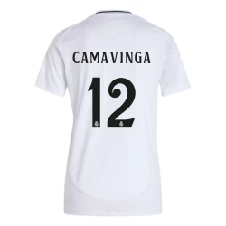 Dame Real Madrid Eduardo Camavinga #12 Fotballdrakter 2024-25 Hjemmedrakt