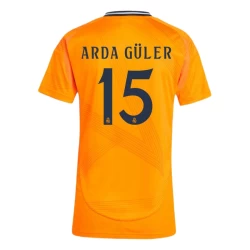 Dame Real Madrid Fotballdrakter 2024-25 Arda Güler #15 Bortedrakt