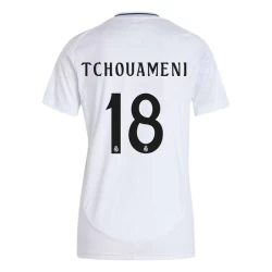 Dame Real Madrid Tchouameni #18 Fotballdrakter 2024-25 Hjemmedrakt