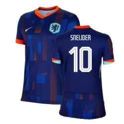 Dame Wesley Sneijder #10 Nederland Fotballdrakter EM 2024 Bortedrakt