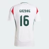 Daniel Gazdag #16 Ungarn Fotballdrakter EM 2024 Bortedrakt Mann