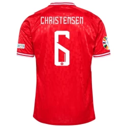 Danmark Christensen #6 Fotballdrakter 2024 Hjemmedrakt Mann