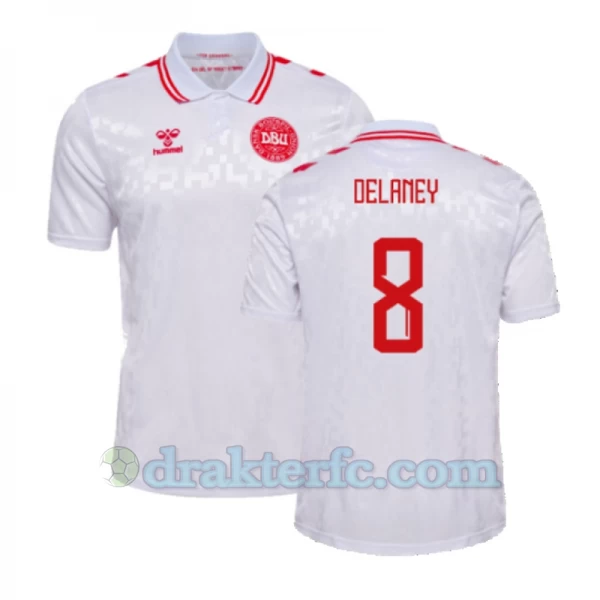 Delaney #8 Danmark Fotballdrakter EM 2024 Bortedrakt Mann