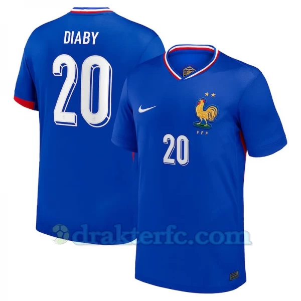 Diaby #20 Frankrike Fotballdrakter EM 2024 Hjemmedrakt Mann
