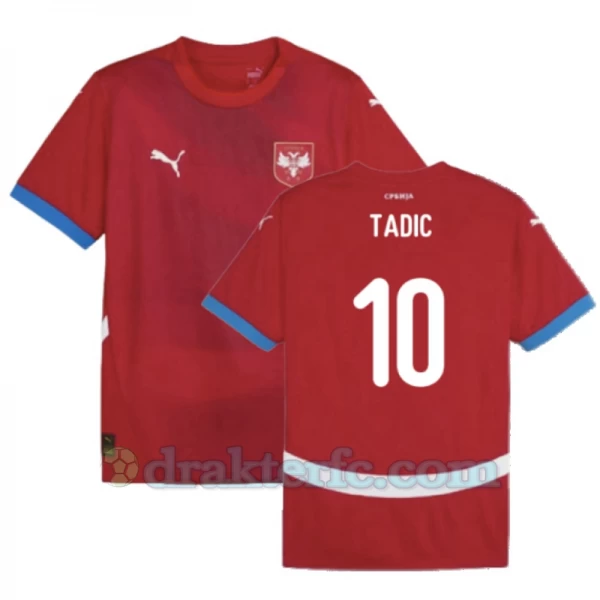 Dušan Tadić #10 Serbia Fotballdrakter EM 2024 Hjemmedrakt Mann