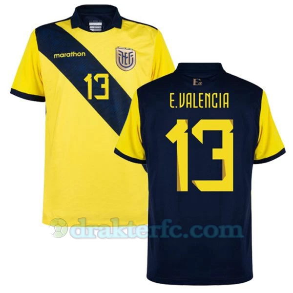 E. Valencia #13 Ecuador Fotballdrakter Copa America 2024 Hjemmedrakt Mann