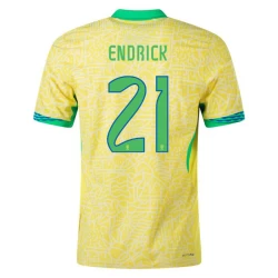 Endrick #21 Brasil Fotballdrakter Copa America 2024 Hjemmedrakt Mann