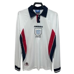 England Retro Drakt 1998 Hjemme Mann Langermet