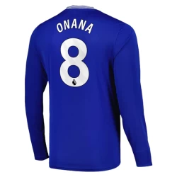 Everton FC Onana #8 Fotballdrakter 2024-25 Hjemmedrakt Mann Langermet