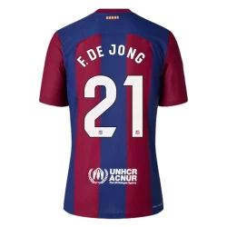 FC Barcelona Frenkie de Jong #21 Fotballdrakter 2023-24 Hjemmedrakt Mann