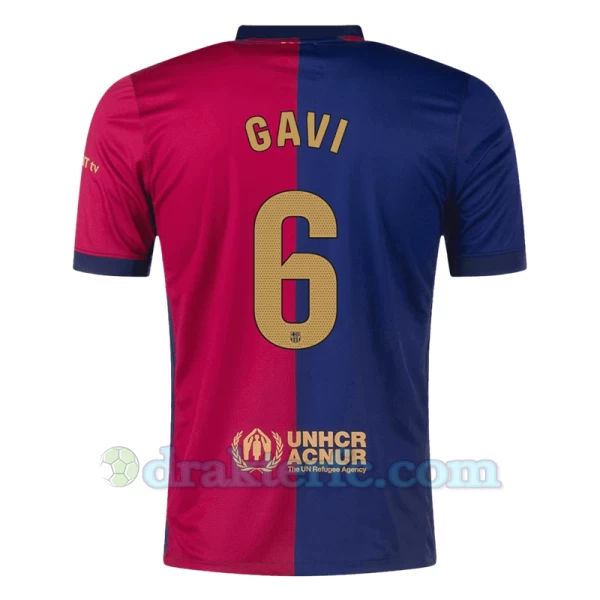 FC Barcelona Gavi #6 Fotballdrakter 2024-25 Hjemmedrakt Mann