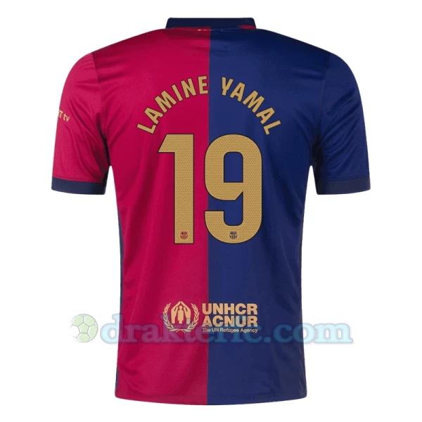 FC Barcelona Lamine Yamal #19 Fotballdrakter 2024-25 Hjemmedrakt Mann