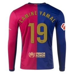 FC Barcelona Lamine Yamal #19 Fotballdrakter 2024-25 Hjemmedrakt Mann Langermet