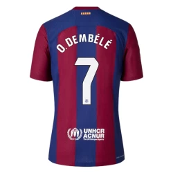 FC Barcelona O. Dembele #7 Fotballdrakter 2023-24 Hjemmedrakt Mann