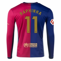 FC Barcelona Raphinha #11 Fotballdrakter 2024-25 Hjemmedrakt Mann Langermet