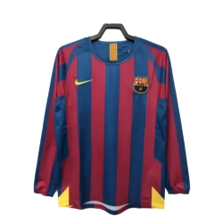 FC Barcelona Retro Drakt 2005-06 Hjemme Mann Langermet