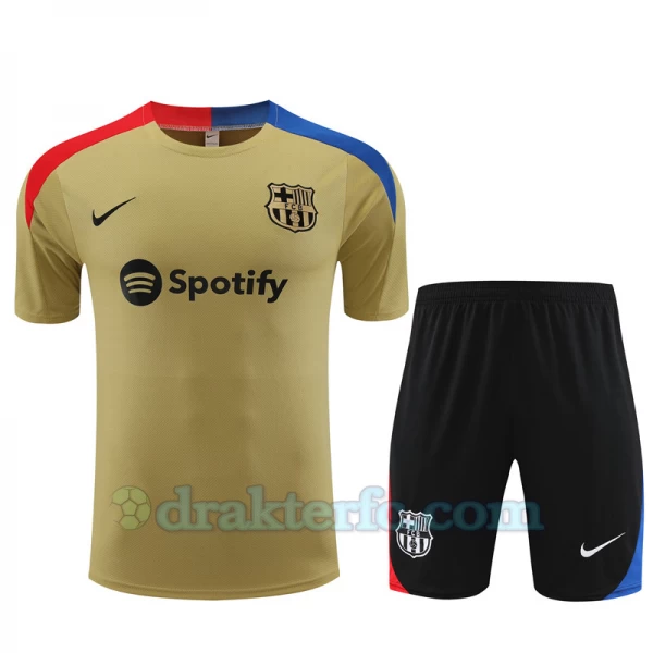 FC Barcelona Trenings T-skjorte Sett 2024-25 Gold