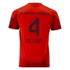 FC Bayern München De Ligt #4 Fotballdrakter 2024-25 Hjemmedrakt Mann