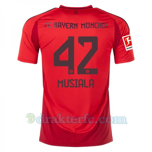 FC Bayern München Jamal Musiala #42 Fotballdrakter 2024-25 Hjemmedrakt Mann