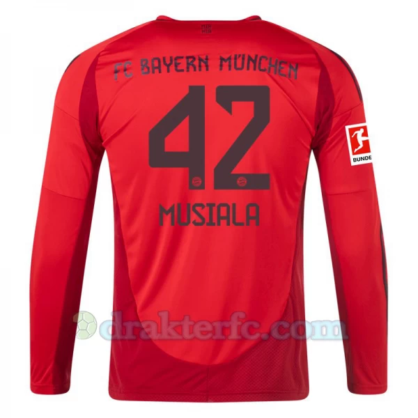FC Bayern München Jamal Musiala #42 Fotballdrakter 2024-25 Hjemmedrakt Mann Langermet