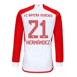 FC Bayern München Theo Hernández #21 Fotballdrakter 2023-24 Hjemmedrakt Mann Langermet