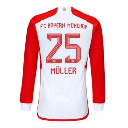 FC Bayern München Thomas Müller #25 Fotballdrakter 2023-24 Hjemmedrakt Mann Langermet