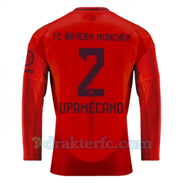 FC Bayern München Upamecano #2 Fotballdrakter 2024-25 Hjemmedrakt Mann Langermet