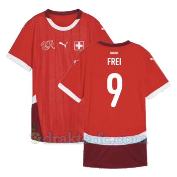 Frei #9 Sveits Fotballdrakter EM 2024 Hjemmedrakt Mann