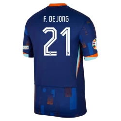 Frenkie de Jong #21 Nederland Fotballdrakter EM 2024 Bortedrakt Mann