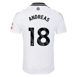 Fulham FC Andreas #18 Fotballdrakter 2024-25 Hjemmedrakt Mann
