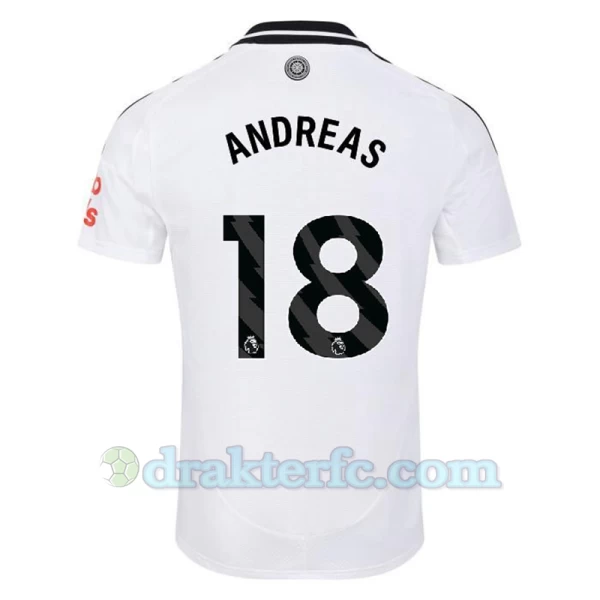 Fulham FC Andreas #18 Fotballdrakter 2024-25 Hjemmedrakt Mann