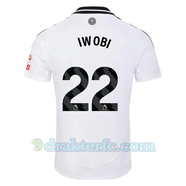 Fulham FC Iwobi #22 Fotballdrakter 2024-25 Hjemmedrakt Mann