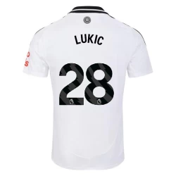 Fulham FC Lukic #28 Fotballdrakter 2024-25 Hjemmedrakt Mann