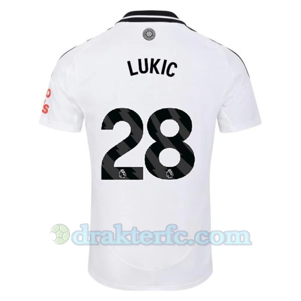 Fulham FC Lukic #28 Fotballdrakter 2024-25 Hjemmedrakt Mann