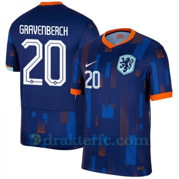 Gravenberch #20 Nederland Fotballdrakter EM 2024 Bortedrakt Mann