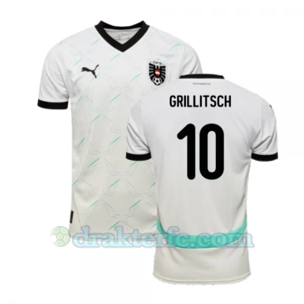 Grillitsch #10 Østerrike Fotballdrakter EM 2024 Bortedrakt Mann