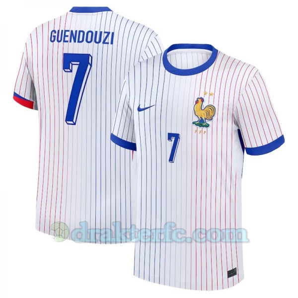 Guendouzi #7 Frankrike Fotballdrakter EM 2024 Bortedrakt Mann