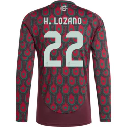 H. Lozano #22 Mexico Fotballdrakter Copa America 2024 Hjemmedrakt Mann Langermet