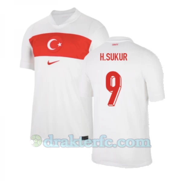 H.Sukur #9 Tyrkia Fotballdrakter EM 2024 Hjemmedrakt Mann
