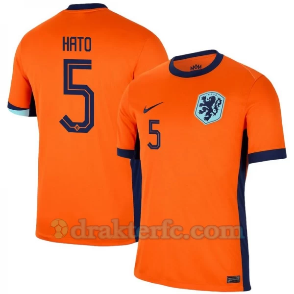 Hato #5 Nederland Fotballdrakter EM 2024 Hjemmedrakt Mann