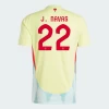 J. Navas #22 Spania Fotballdrakter EM 2024 Bortedrakt Mann