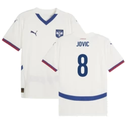 Jovic #8 Serbia Fotballdrakter EM 2024 Bortedrakt Mann