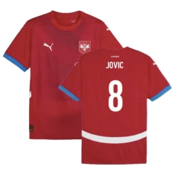 Jovic #8 Serbia Fotballdrakter EM 2024 Hjemmedrakt Mann
