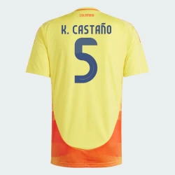 K. Castano #5 Colombia Fotballdrakter Copa America 2024 Hjemmedrakt Mann
