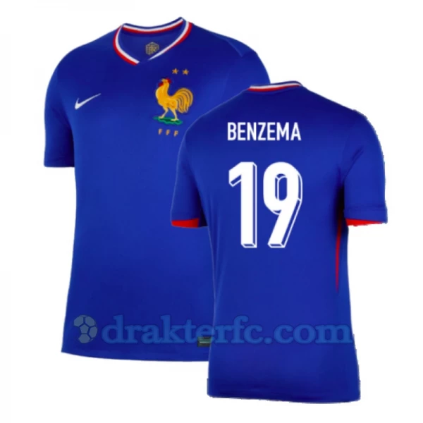 Karim Benzema #19 Frankrike Fotballdrakter EM 2024 Hjemmedrakt Mann